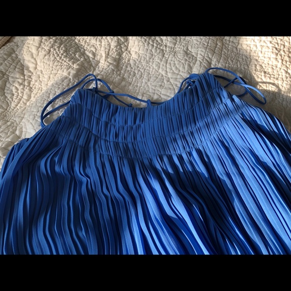 She & Sky Strappy Pleated Mini Dress - Picture 5 of 7